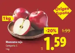 Lidl Origen - manzana roja oferta