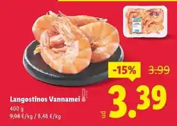 Lidl Langostinos vannamei oferta