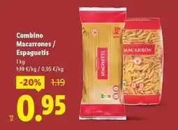 Lidl Combino - combino macarrones / espaguetis oferta