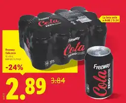 Lidl Freeway - cola zero oferta