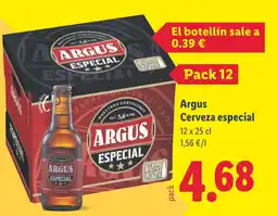 Lidl ARGUS Cerveza especial oferta