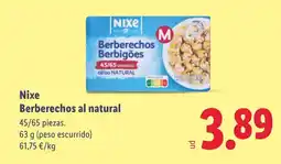 Lidl NIXE Berberechos Berbigões oferta