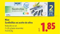 Lidl NIXE Sardinillas en aceite de oliva oferta