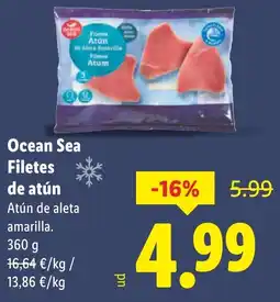 Lidl Ocean Sea Filetes de atún oferta