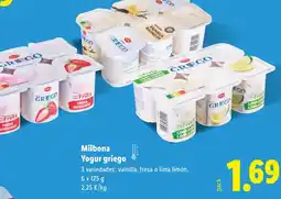 Lidl MILBONA Yogur griego oferta