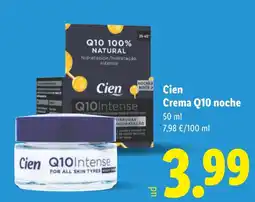 Lidl CIEN Crema Q10 noche oferta