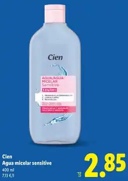 Lidl CIEN Agua micelar sensitive oferta