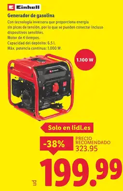 Lidl EINHELL Generador de gasolina oferta