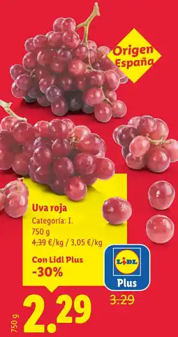 Lidl Uva roja oferta