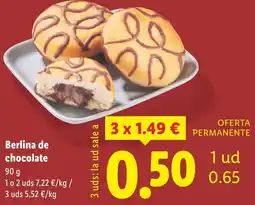 Lidl Berlina de chocolate oferta