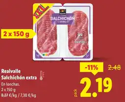 Lidl REALVALLE Salchichón extra oferta