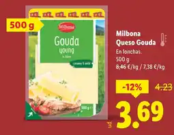 Lidl MILBONA Queso Gouda oferta