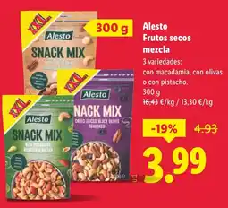 Lidl ALESTO Frutos secos mezcla oferta