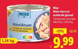 Lidl NIXE Atún claro en aceite de girasol oferta