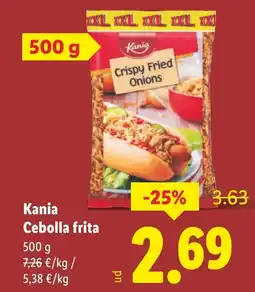 Lidl KANIA Cebolla frita oferta