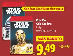 Lidl COLA CAO lata oferta