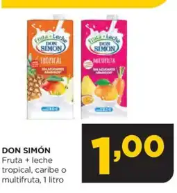 Alimerka DON SIMÓN Fruta + leche tropical, caribe o multifruta oferta