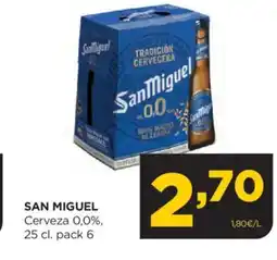 Alimerka SAN MIGUEL Cerveza 0,0%, oferta