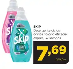 Alimerka SKIP Detergente ciclos cortos color o eficacia expres, 37 lavados oferta