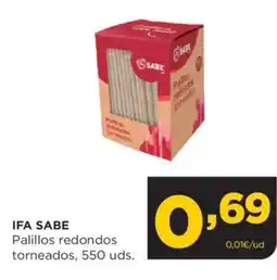 Alimerka IFA SABE Palillos redondos torneados oferta