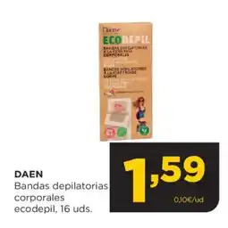 Alimerka DAEN Bandas depilatorias corporales ecodepil, 16 uds. oferta