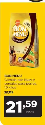 Alimerka BON MENU Comida con buey y cereales para perros oferta