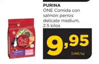 Alimerka PURINA ONE Comida con salmón perros delicate medium oferta