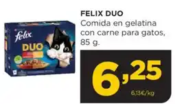 Alimerka FELIX DUO Comida en gelatina con carne para gatos oferta