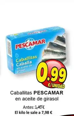 SPAR PESCAMAR Caballitas en aceite de girasol oferta