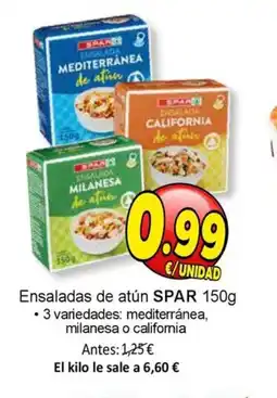 SPAR SPAR Ensaladas de atún oferta