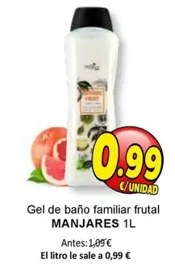 SPAR MANJARES Gel de baño familiar frutal oferta