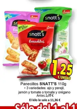SPAR SNATT'S Panecillos oferta