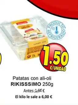 SPAR RIKISSSIMO Patatas con ali-oli oferta