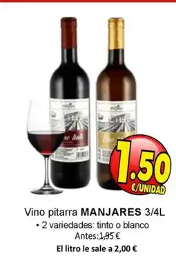 SPAR MANJARES Vino pitarra oferta