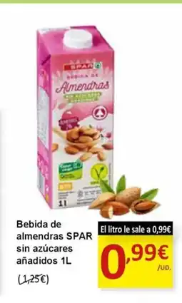 SPAR SPAR Bebida de almendras sin azúcares añadidos oferta