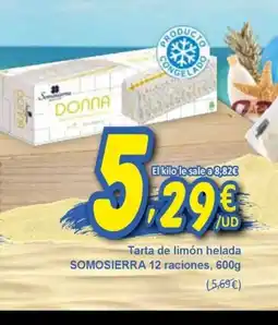 SPAR SOMOSIERRA Tarta de limón helada oferta