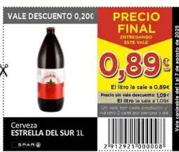 SPAR ESTRELLA DEL SUR Cerveza oferta
