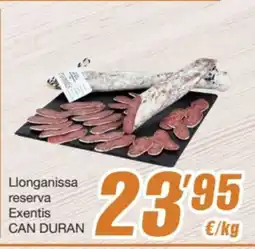 SPAR Fragadis CAN DURAN Llonganissa reserva Exentis oferta