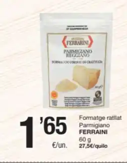 SPAR Fragadis FERRARINI Formatge ratllat Parmigiano oferta