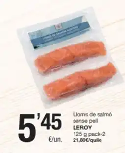 SPAR Fragadis LEROY Lloms de salmó sense pell oferta