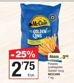 SPAR Fragadis MCCAIN Patates prefregides Golden long oferta