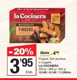 SPAR Fragadis LA COCINERA Fingers, San jacobos o nuggets oferta