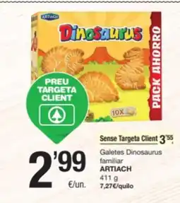 SPAR Fragadis ARTIACH Galetes Dinosaurus familiar oferta