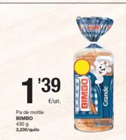 SPAR Fragadis BIMBO Pa de motlle oferta