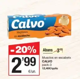 SPAR Fragadis CALVO Musclos en escabetx oferta
