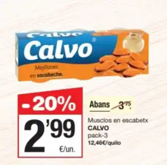 SPAR Fragadis CALVO Musclos en escabetx oferta
