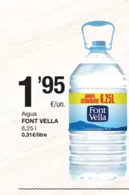 SPAR Fragadis FONT VELLA Aigua oferta