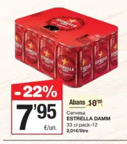 SPAR Fragadis ESTRELLA DAMM Cervesa oferta