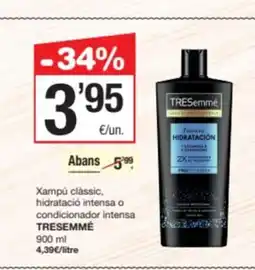 SPAR Fragadis TRESEMMÉ Xampú clàssic, hidratació intensa o condicionador intensa oferta