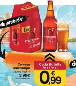 Supermercados El Jamón CRUZCAMPO Cerveza oferta